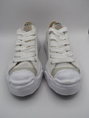 Maison MIHARA YASUHIRO White Hank OG Sole Canvas Low Top Sneakers Men's 45 NWOB